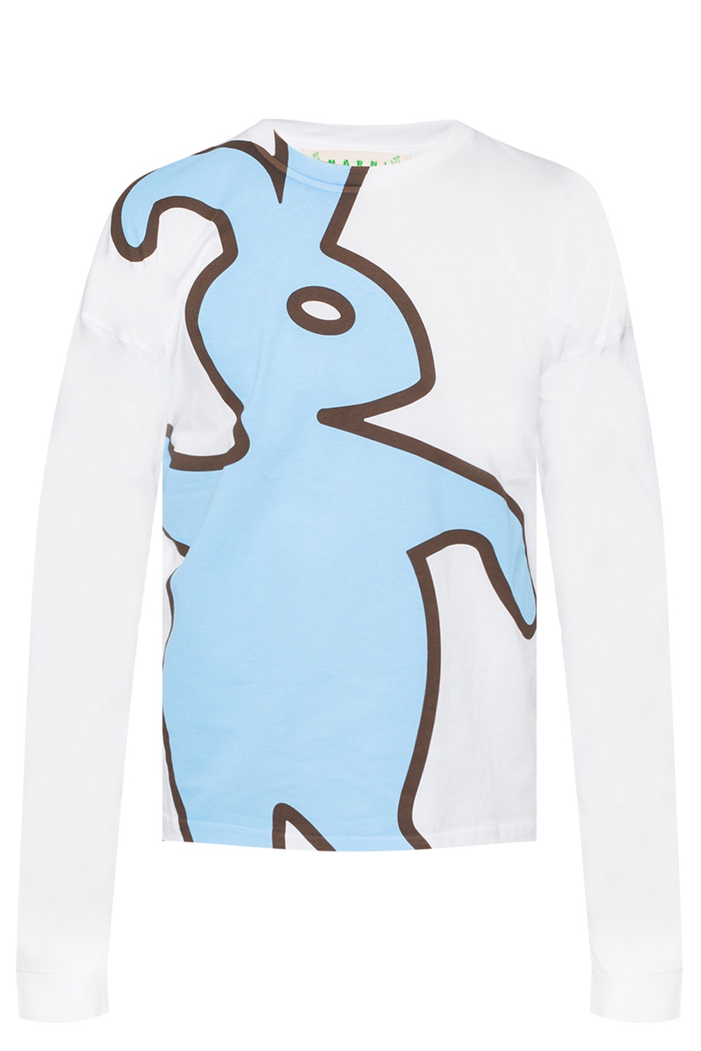 White 'Dance Bunny Inlay' motif top Marni - Vitkac GB